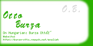 otto burza business card